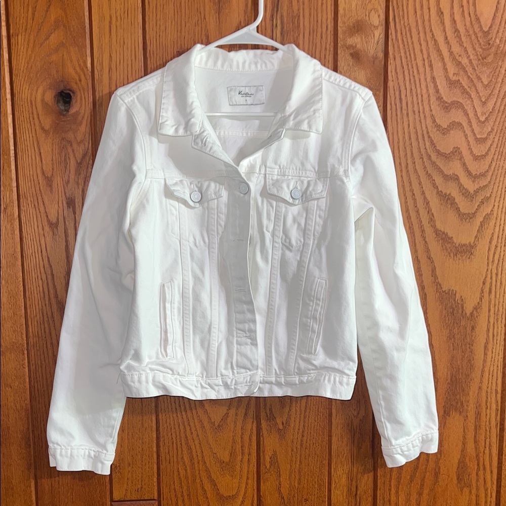 KanCan White Denim Jean Jacket